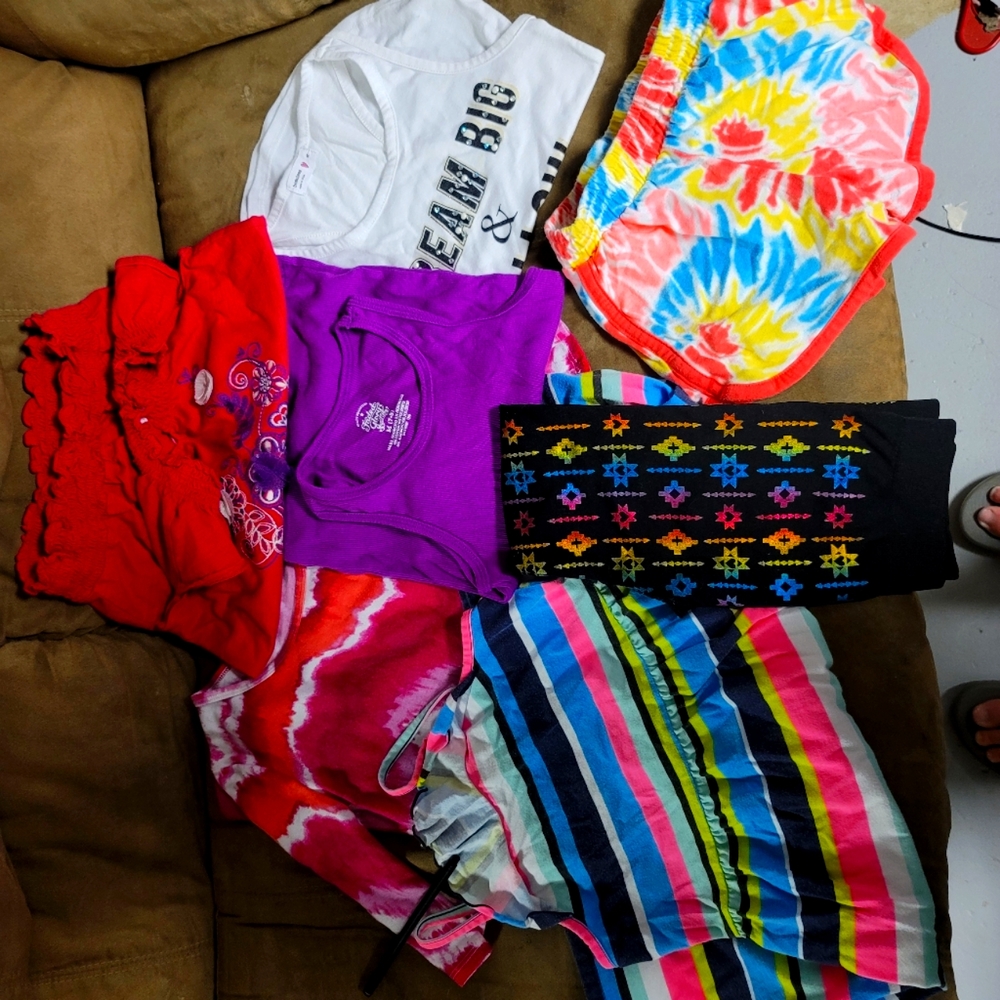 Assorted girls clothes